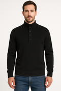 Maglione Full Zip Nero