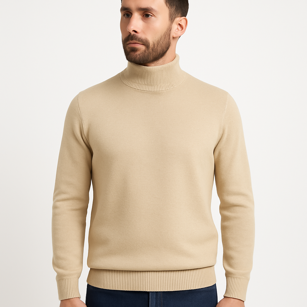 Maglione Lupo Cotone Beige