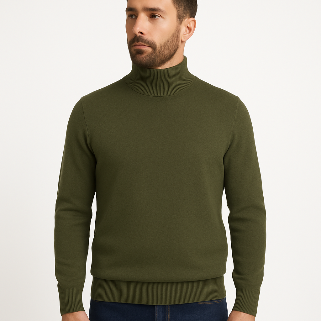 Maglione Lupo Cotone Militare