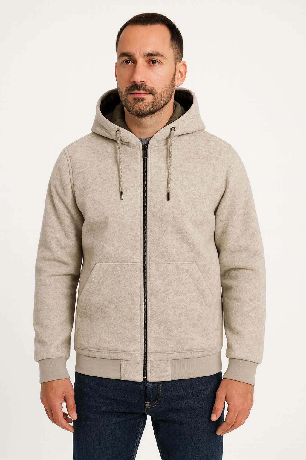 Giubbotto Panno Beige