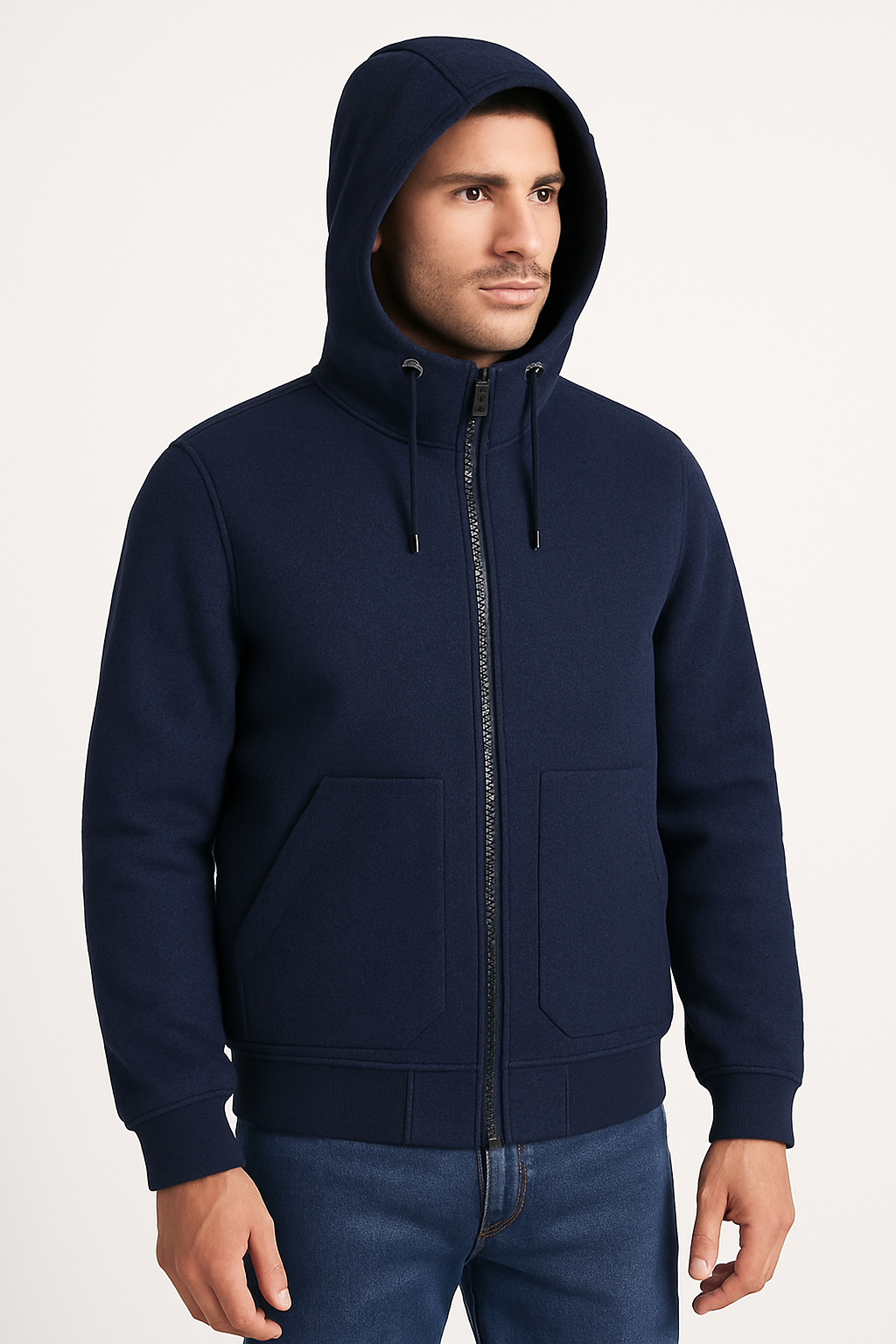 Giubbotto Panno Blu Navy