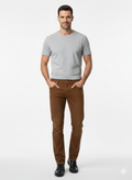Pantalone 5 tasche Tabacco