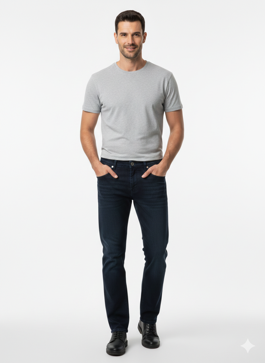 Pantalone 5 tasche Blu Navy