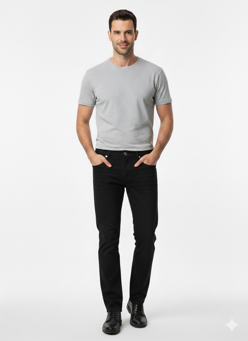 Pantalone 5 tasche Nero