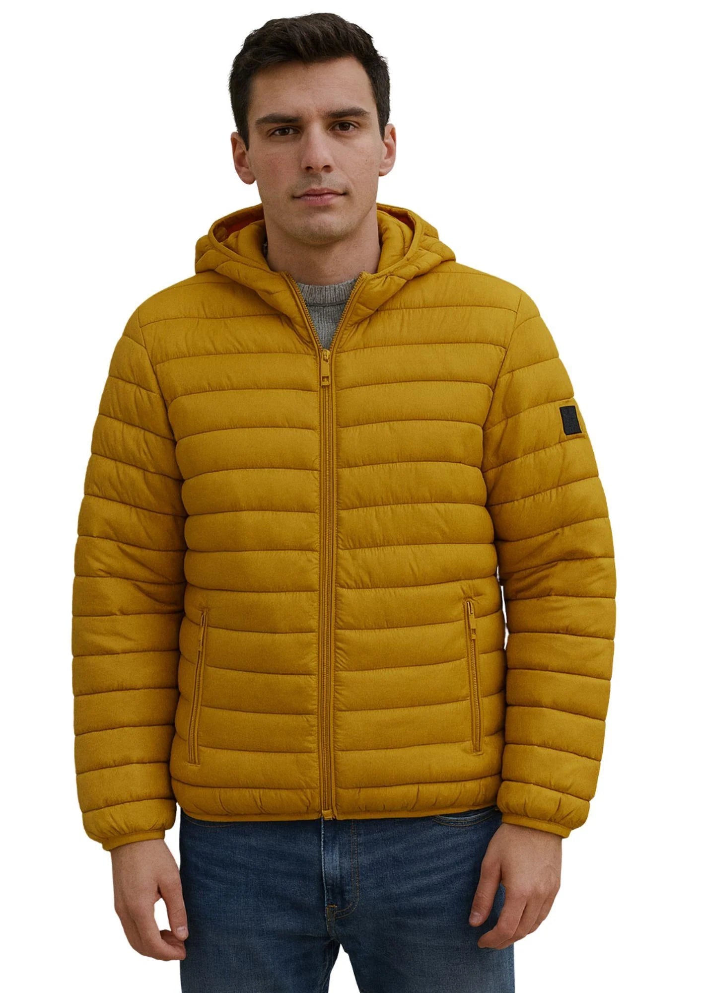 Piumino uomo ocra